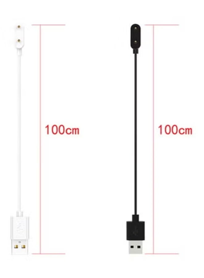 DeHuCg 1-meter USB charging cable suitable for Huawei Watch Fit 3 / Huawei Watch Fit 2 / Huawei Band 9 / Huawei Band 8 / Huawei Band 7 / Huawei Band 6 / Huawei Band 6 Pro / Honor Band 9 / Honor Band 8 / Honor Band 7 / Honor Band 6 / Honor Band 6 Pro, smart watch accessory charging dock cable, black - Image 2